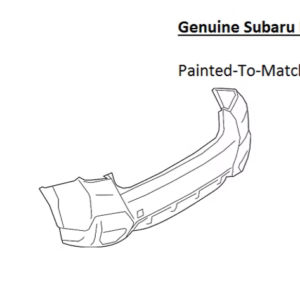 Painted 2018-2023 Subaru Crosstrek Rear Bumper Cover | Genuine OEM