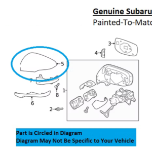 Painted 2018-2023 Subaru Crosstrek Side Mirror Cover | Genuine OEM