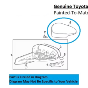 Painted 2018-2023 Toyota C-HR CHR Exterior Side Mirror Cover | Genuine OEM