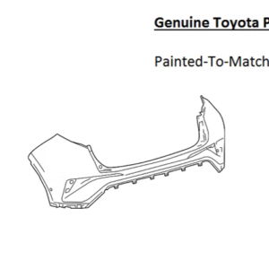 Painted 2018-2023 Toyota C-HR CHR Rear Bumper Cover | Genuine OEM