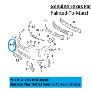 Painted 2018-2024 Lexus LC500 LC500h Front Tow Hook Cover | Genuine OEM