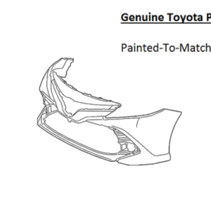 Painted 2018-2024 Toyota Camry Front Bumper Cover | Genuine OEM