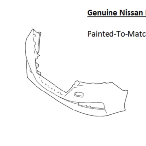 Painted 2018-2025 Nissan Leaf Front Bumper Cover | Genuine OEM