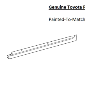 Painted 2018-2026 Toyota Camry Side Skirt Rocker Molding | Genuine OEM