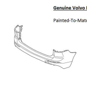 Painted 2018-2026 Volvo XC60 Rear Bumper Cover | Genuine OEM