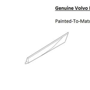 Painted 2018-2026 Volvo XC60 Rear Lower Door Molding | Genuine OEM