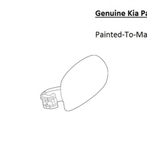 Painted 2019-2020 Kia Sorento Fuel Door | Genuine OEM