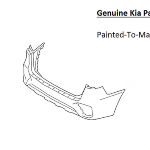 Painted 2019-2020 Kia Sorento Rear Bumper Cover | Genuine OEM