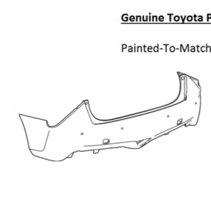 Painted 2019-2020 Toyota Mirai Rear Bumper | Genuine OEM