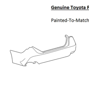 Painted 2019-2022 Toyota Avalon Rear Bumper Cover | Genuine OEM