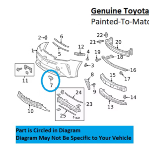Painted 2019-2022 Toyota Prius Front Tow Hook Cover | Genuine OEM