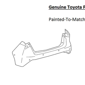Painted 2019-2022 Toyota Prius Rear Bumper Cover | Genuine OEM