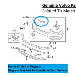 Painted 2019-2022 Volvo XC40 Headlamp Washer Cover | Genuine OEM