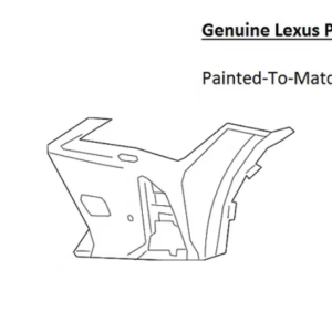 Painted 2019-2023 Lexus UX200 UX250h Front Bumper Extension | Genuine OEM