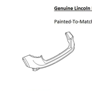 Painted 2019-2023 Lincoln Nautilus Rear Bumper | Genuine OEM