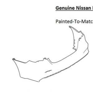 Painted 2019-2023 Nissan Maxima Rear Bumper | Genuine OEM