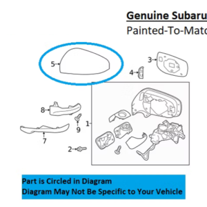 Painted 2019-2023 Subaru Ascent Side Mirror Cover | Genuine OEM