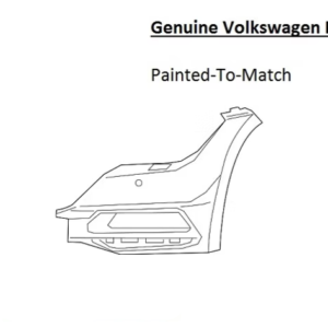 Painted 2019-2023 Volkswagen Arteon Front Bumper Cover | Genuine OEM