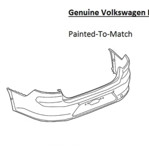 Painted 2019-2023 Volkswagen Arteon Rear Bumper Cover | Genuine OEM