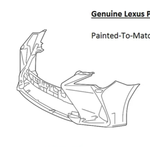 Painted 2019-2024 Lexus RC300 RC350 Front Bumper | Genuine OEM