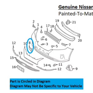 Painted 2019-2024 Nissan Murano Front Tow Hook Cover | Genuine OEM