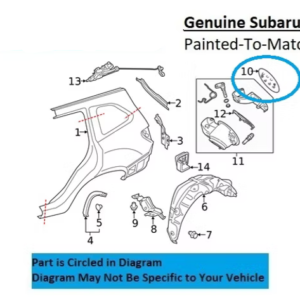 Painted 2019-2024 Subaru Forester Fuel Door | Genuine OEM