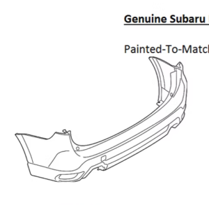 Painted 2019-2024 Subaru Forester Rear Bumper Cover | Genuine OEM