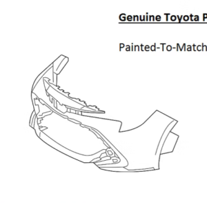 Painted 2019-2024 Toyota Corolla Hatchback Front Bumper Cover | Genuine OEM