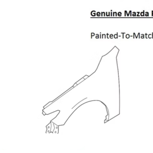Painted 2019-2025 Mazda 3 Mazda3 Front Fender | Genuine OEM