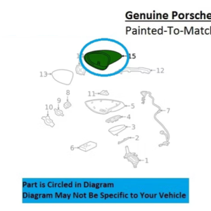 Painted 2019-2025 Porsche Cayenne Mirror Cover | Genuine OEM