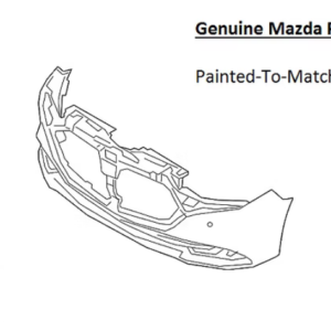 Painted 2019-2026 Mazda 3 Mazda3 Front Bumper Cover | Genuine OEM