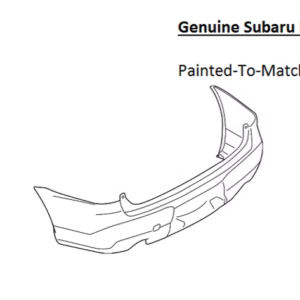 Painted 2019-2026 Subaru Ascent Rear Bumper Cover | Genuine OEM