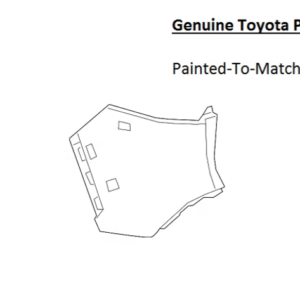 Painted 2019-2026 Toyota RAV4 Rear Bumper Side Panel | Genuine OEM