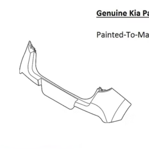 Painted 2020-2022 Kia Soul Rear Bumper | Genuine OEM