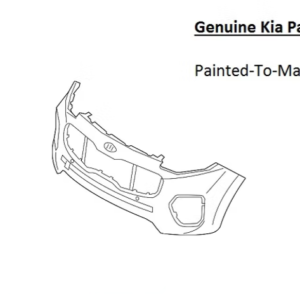 Painted 2017-2019 Kia Sportage Front Bumper Cover | Genuine OEM