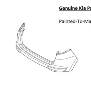 Painted 2020-2022 Kia Sportage Rear Bumper | Genuine OEM