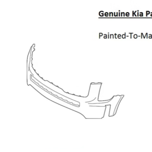 Painted 2020-2022 Kia Telluride Front Bumper | Genuine OEM
