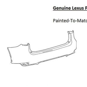 Painted 2020-2022 Lexus RX350 RX450h Rear Bumper Cover | Genuine OEM