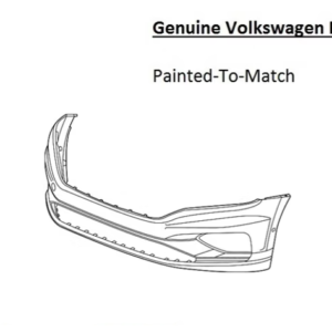 Painted 2020-2022 Volkswagen Passat Front Bumper | Genuine OEM