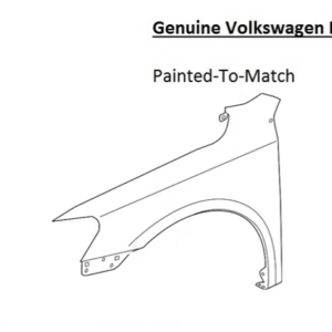 Painted 2020-2022 Volkswagen Passat Front Fender | Genuine OEM