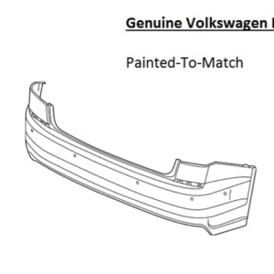 Painted 2020-2022 Volkswagen Passat Rear Bumper | Genuine OEM