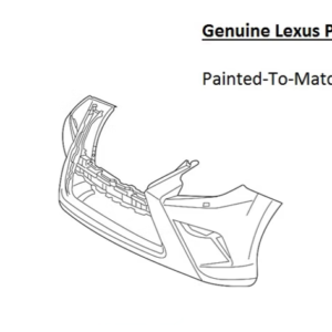Painted 2014-2019 Lexus GX460 GX 460 Front Bumper Cover | Genuine OEM