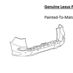 Painted 2014-2019 Lexus GX460 GX 460 Rear Bumper Cover | Genuine OEM