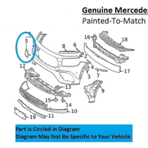 Painted 2020-2023 Mercedes GLB250 GLB35 Front Tow Hook Cover | Genuine OEM