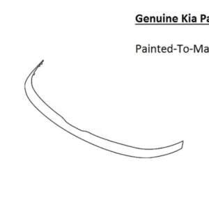 Painted 2020-2025 Kia Soul Upper Grille Molding | Genuine OEM