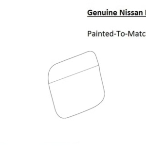 Painted 2020-2025 Nissan Sentra Fuel Door | Genuine OEM