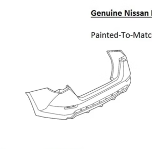 Painted 2020-2025 Nissan Sentra Rear Bumper | Genuine OEM