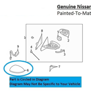 Painted 2020-2025 Nissan Sentra Side Mirror Cover | Genuine OEM