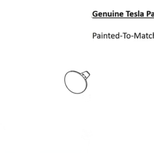 Painted 2020-2025 Tesla Model Y Front Tow Hook Cover | Genuine OEM