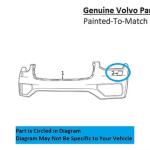 Painted 2020-2025 Volvo XC90 Headlamp Washer Cover | Genuine OEM